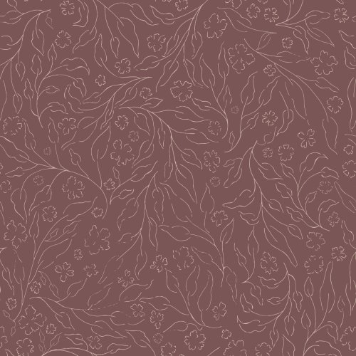 Floral trace silhouettes