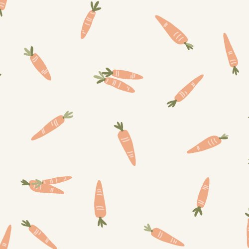 carrots on cream background