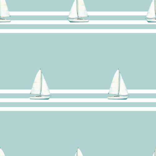 sailboats in a row and horizontal stripes