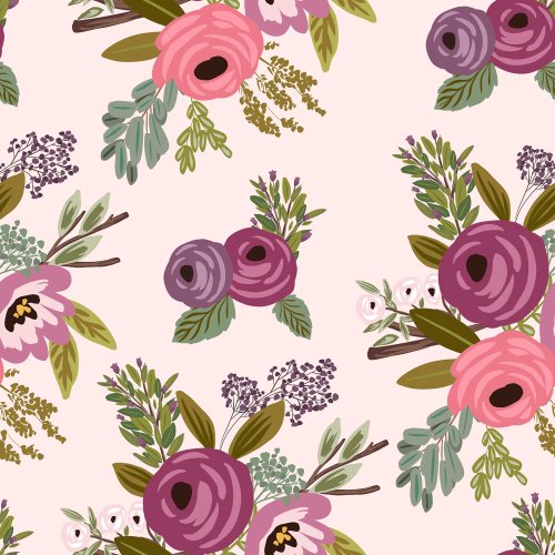 pink and purple floral design