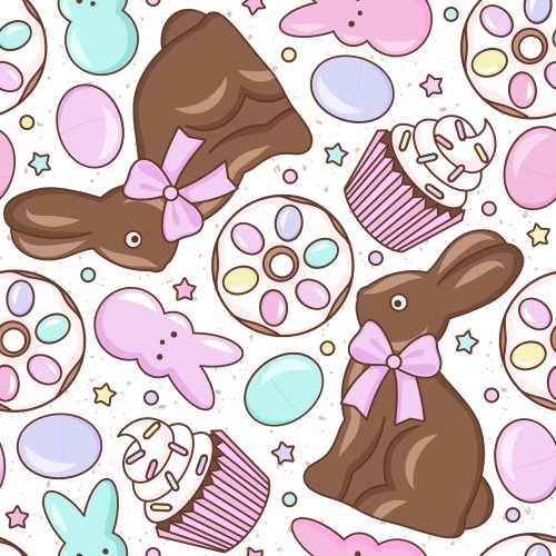chocolate bunny and easter desserts