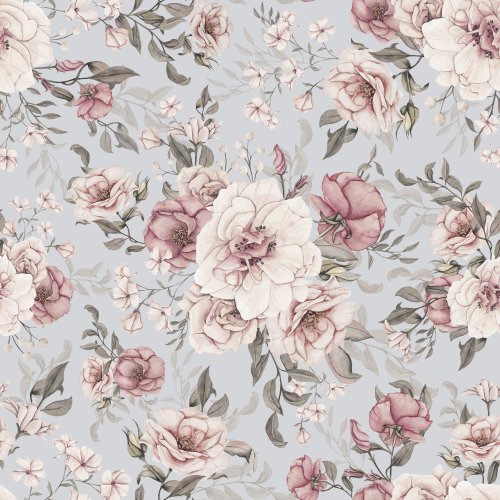 blush pink antique floral