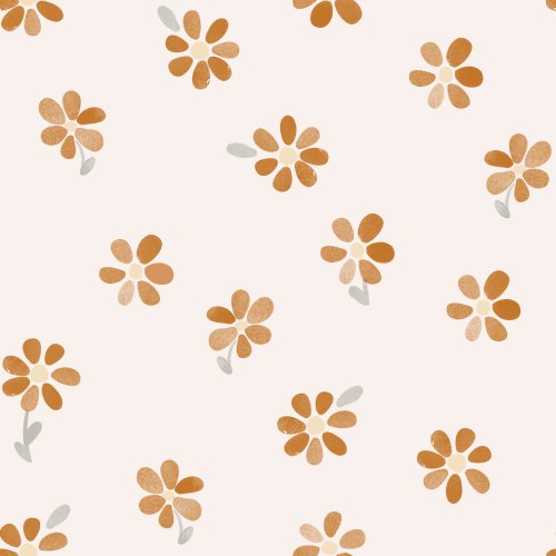 small orange fall floral