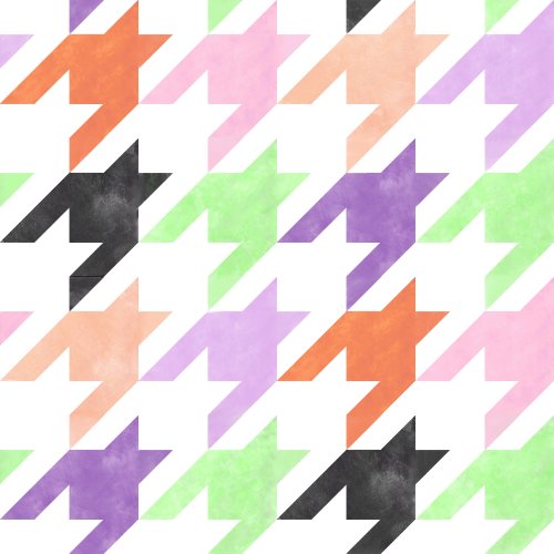 halloween houndstooth