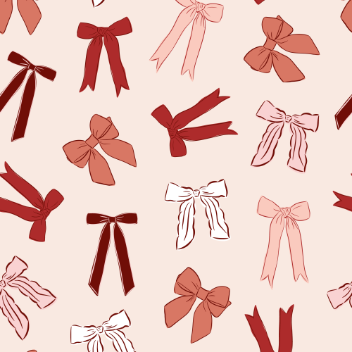 Mixed bows in pink soft tones 