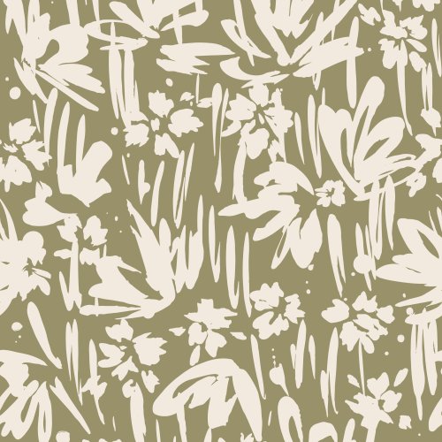 abstract painted flowers
