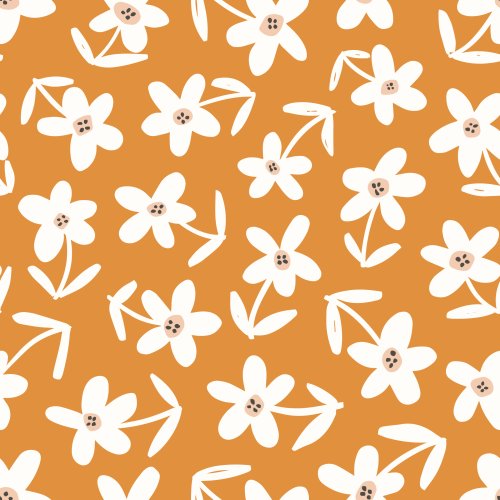abstract non-directional floral repeating pattern