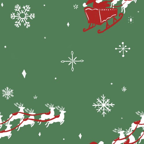 santa and reindeer sleigh