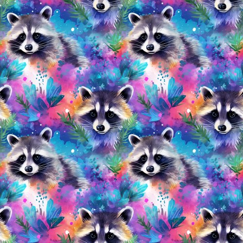 colorful racoon design