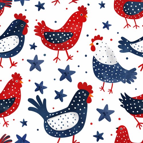 patriotic chicken design