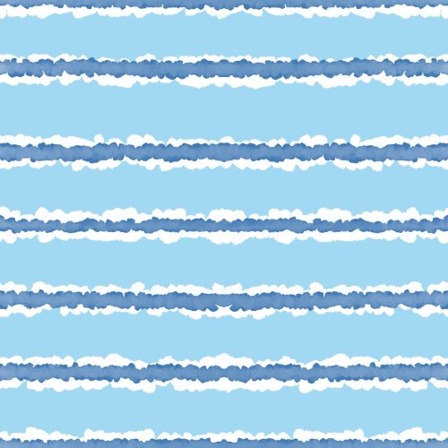 jagged edged watercolor horizontal stripe