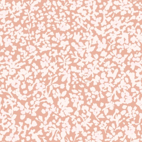 all over floral that looks like lace with peach and cream 