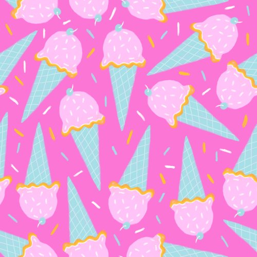 colorful ice cream cone design