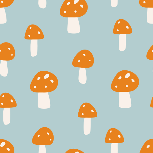 Cute Mushrooms in a range of colours 
