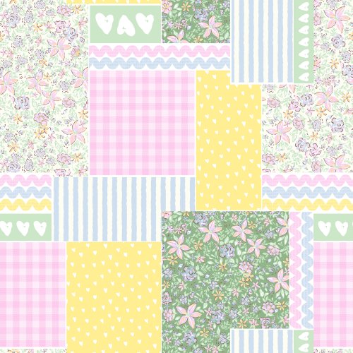 Springtime Patchwork Quilt in Pink