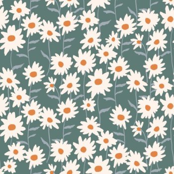 Daisy Garden | Fabric | Carriage House Printery