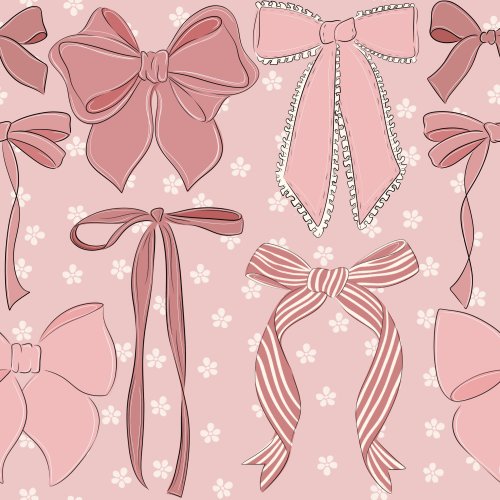 Blush bows in various styles 