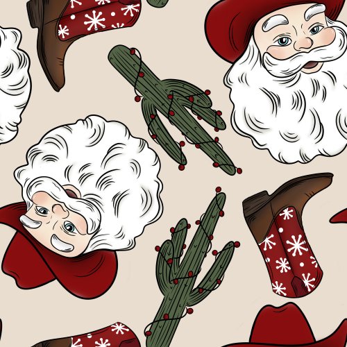 western cowboy santa