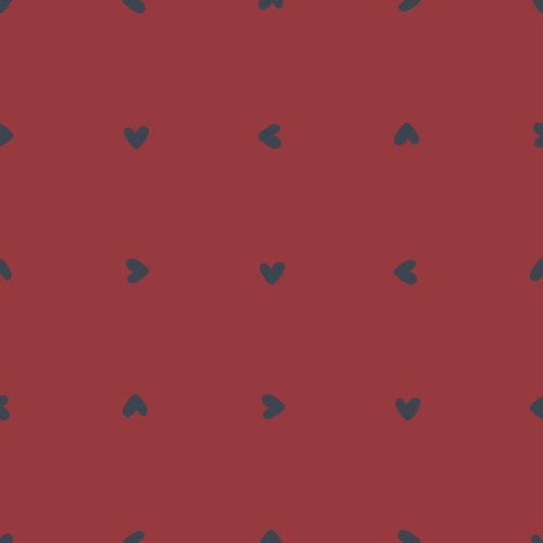 hearts rotating on a solid background