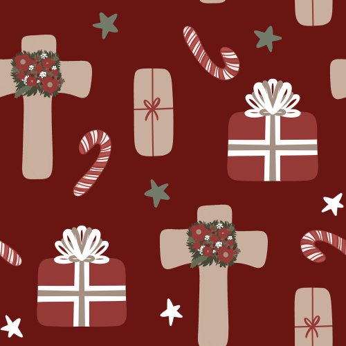 christmas presents and cross