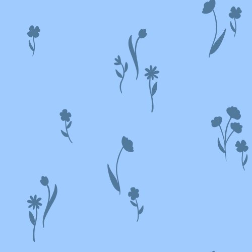 minimalistic hand drawn floral sprigs