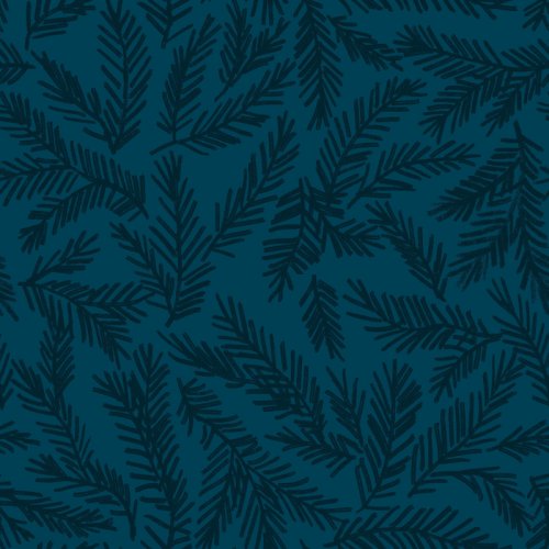 pine branches in a tossed pattern for winter and Christmas