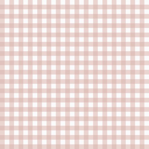 Pink gingham on a cream background