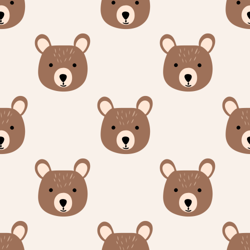 Cute bear faces 