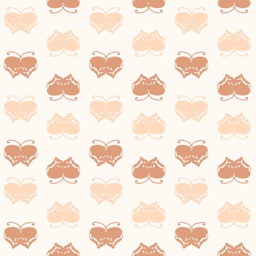 Primrose Butterflies in a blush and rust duo is a cute print on its own or a nice coordinate with your preferred print from the Deer Fiorella Design Primrose Collection