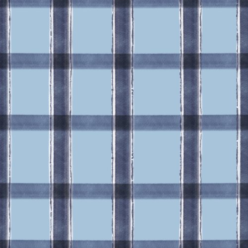 blue and navy vintage plaid