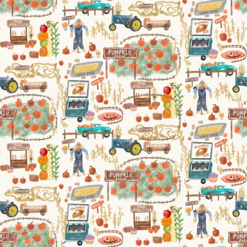 Fall festival scene at a pumpkin farm map of fall activities 