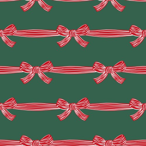 Striped bows that repeat in a horizontal pattern