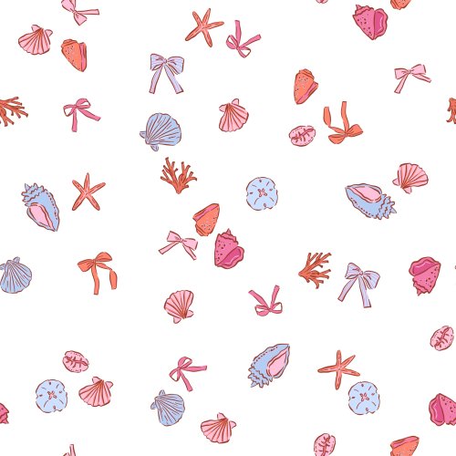 seashells and bows