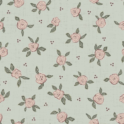 Posies with dots and textured background