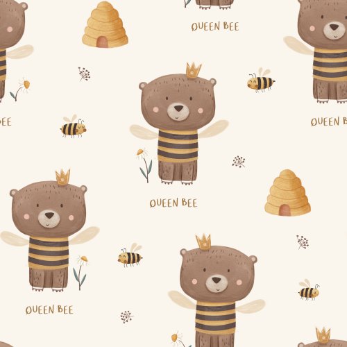 bear in bee costume design