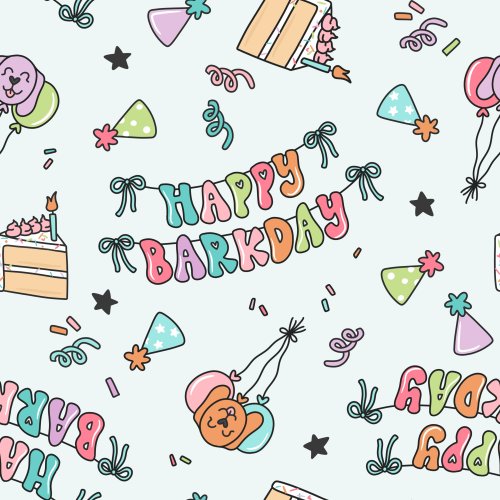 happy barkday with dogs