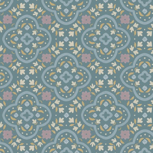 ornate floral tile