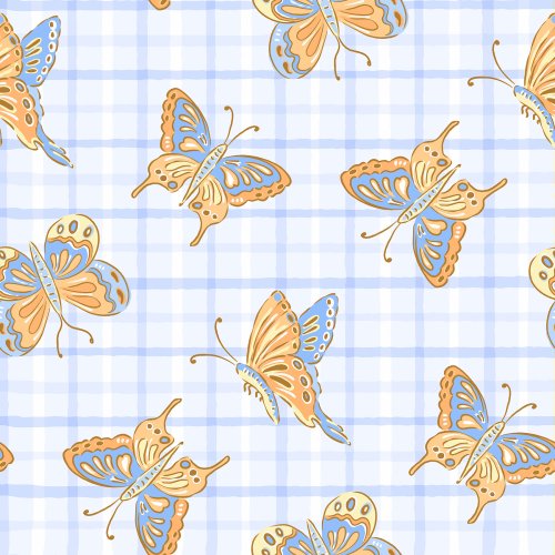 Spring Bohemia Butterfly Picnic Checkers