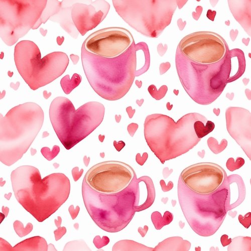 pink valentine's day coffee mugs