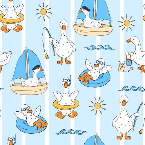 swimming and boating ducks