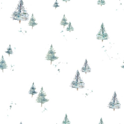 winter pine trees