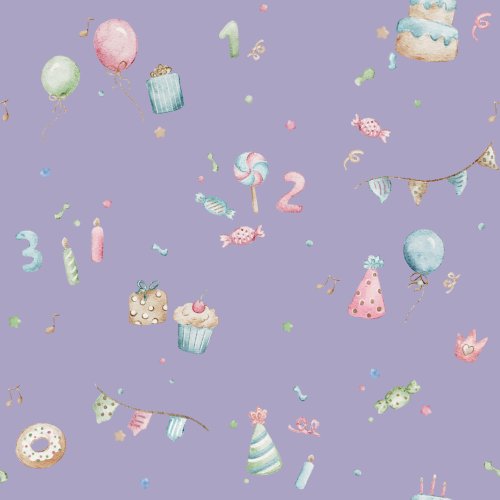 Birthday party design for children. Hand drawn.