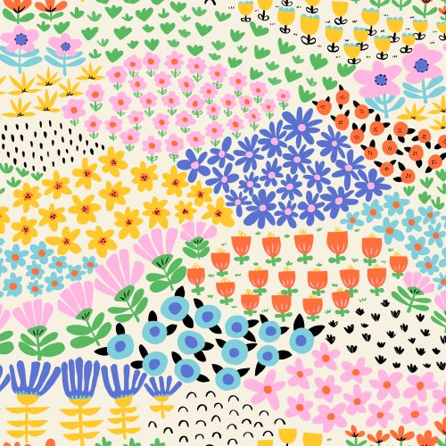 flower field design