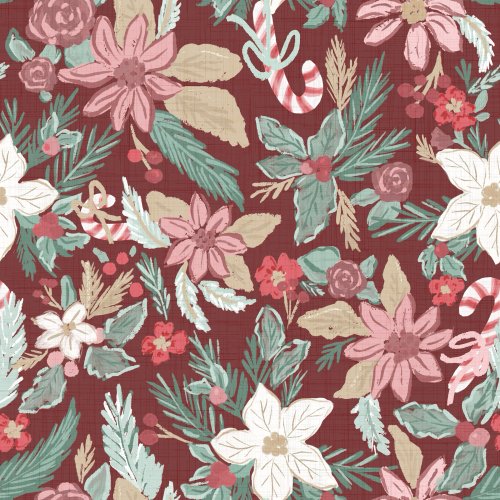 Holiday candy cane with bows floral 