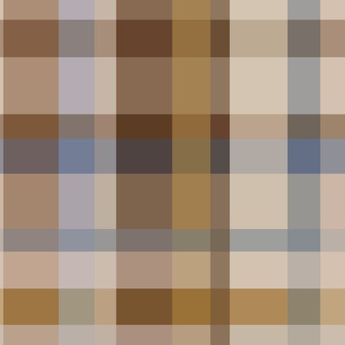 Blue and Brown Gingham