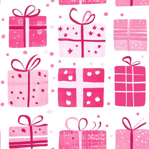 pink christmas presents