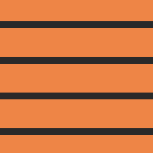 simple horizontal stripes in a dark charcoal gray on halloween colors