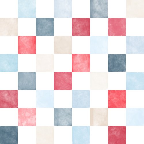 watercolor multicolored checker 