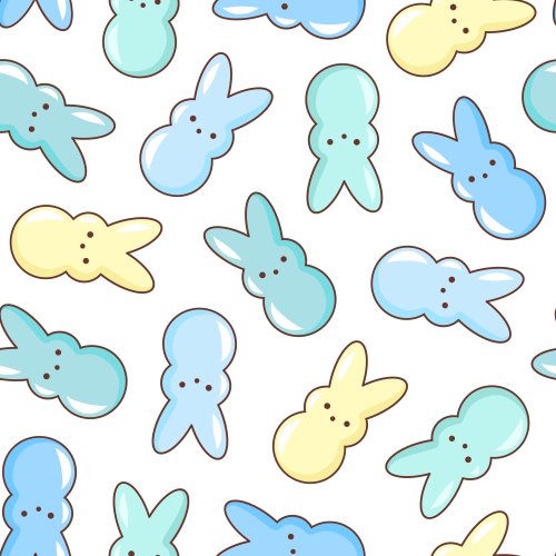 pastel colored peep bunny candy