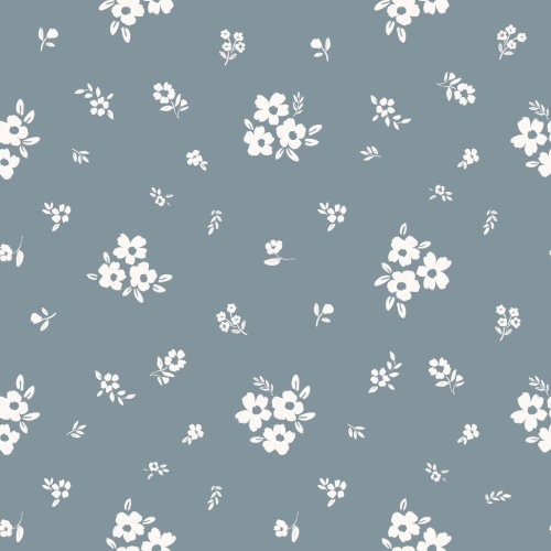 simple hand drawn white floral on several color ways for fall dainty for womenswear and girls 
